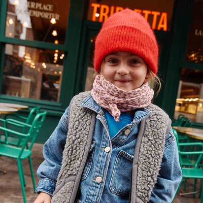 BIANCA MINI-WINDEL MIT LEOPARDENMUSTER, BONBONROSA