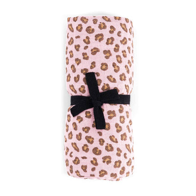 BIANCA MINI-WINDEL MIT LEOPARDENMUSTER, BONBONROSA