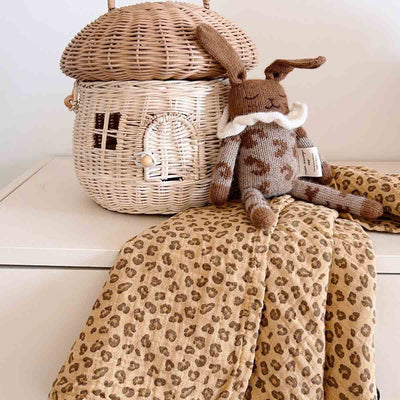 LANGE BIANCA MINI-CAFÉ MIT LEOPARDENMUSTER