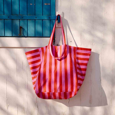 Rose in April Tasche ELISA TASCHE STREIFEN ORCHIDEE/ TOMATE