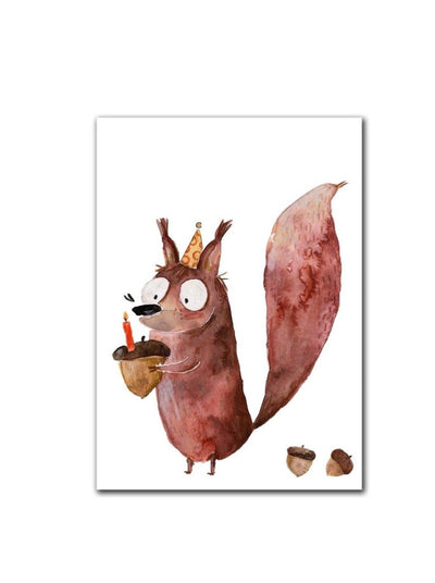 Postkarte "Eichhörnchen"