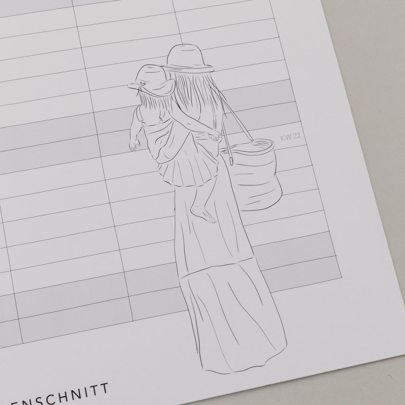 Eulenschnitt Familienkalender 2026