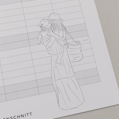 Eulenschnitt Familienkalender 2026