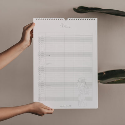 Eulenschnitt Familienkalender 2026