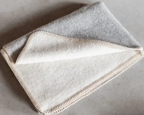 Van Buren Babydecke aus Alpakawolle 100x75 grau