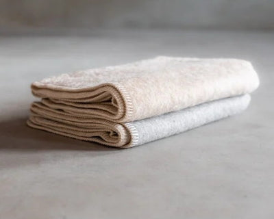 Van Buren Babydecke aus Alpakawolle 100x75 beige