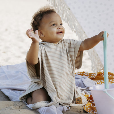 Cloby UV Poncho sandy beach/peanut brown