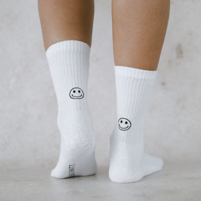 Eulenschnitt Socken Smiley