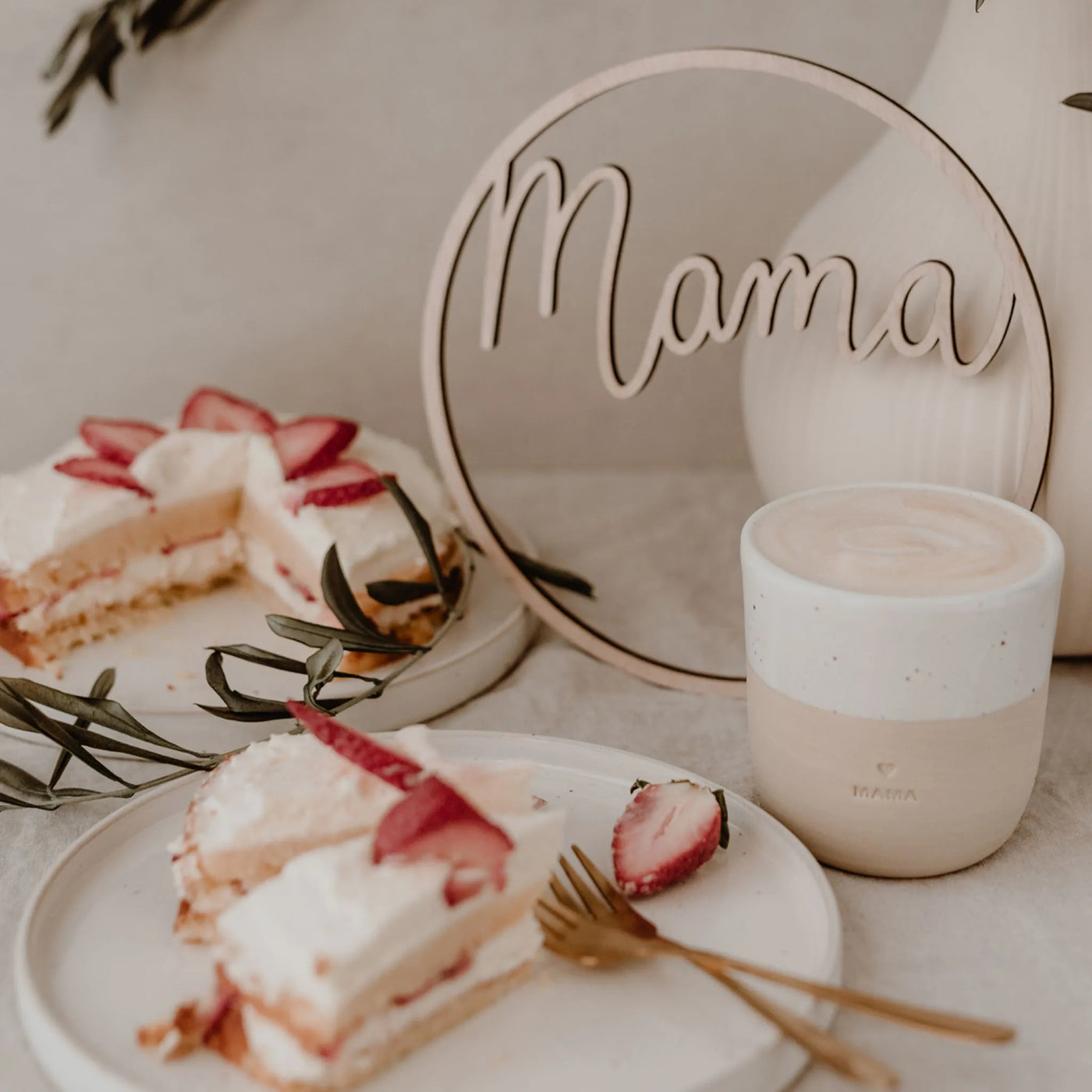 Eulenschnitt Becher Mama