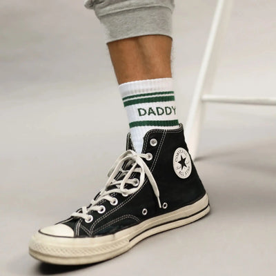 Famvibes Striped Daddy Socken grün-weiss