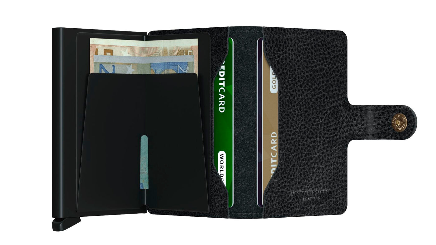 Miniwallet Veg Black-Black