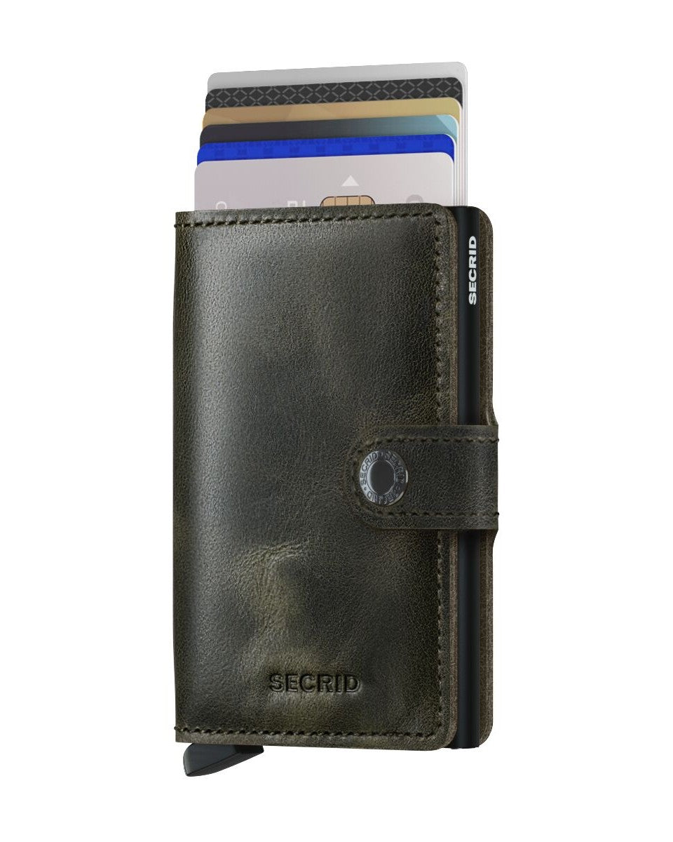 Miniwallet Vintage Olive Black