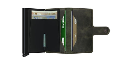 Miniwallet Vintage Olive Black