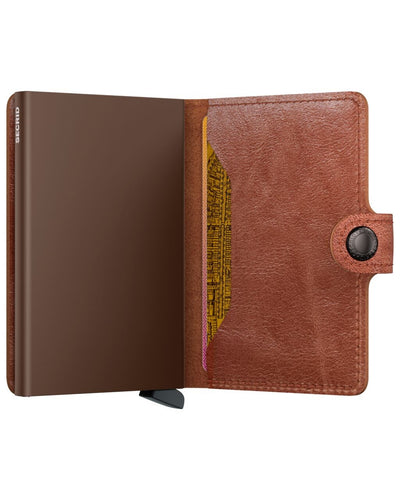 Miniwallet Vintage Cognac-Brown