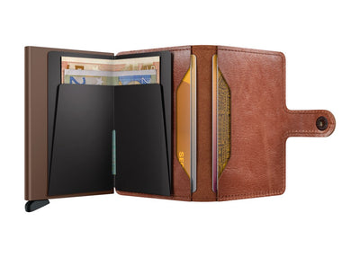 Miniwallet Vintage Cognac-Brown