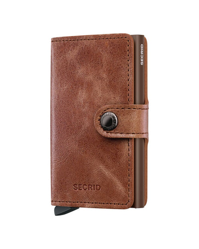 Miniwallet Vintage Cognac-Brown