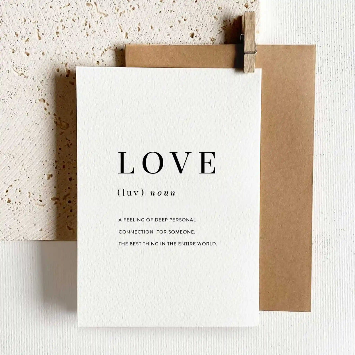 Grusskarte Aquarellpapier - Definition of Love