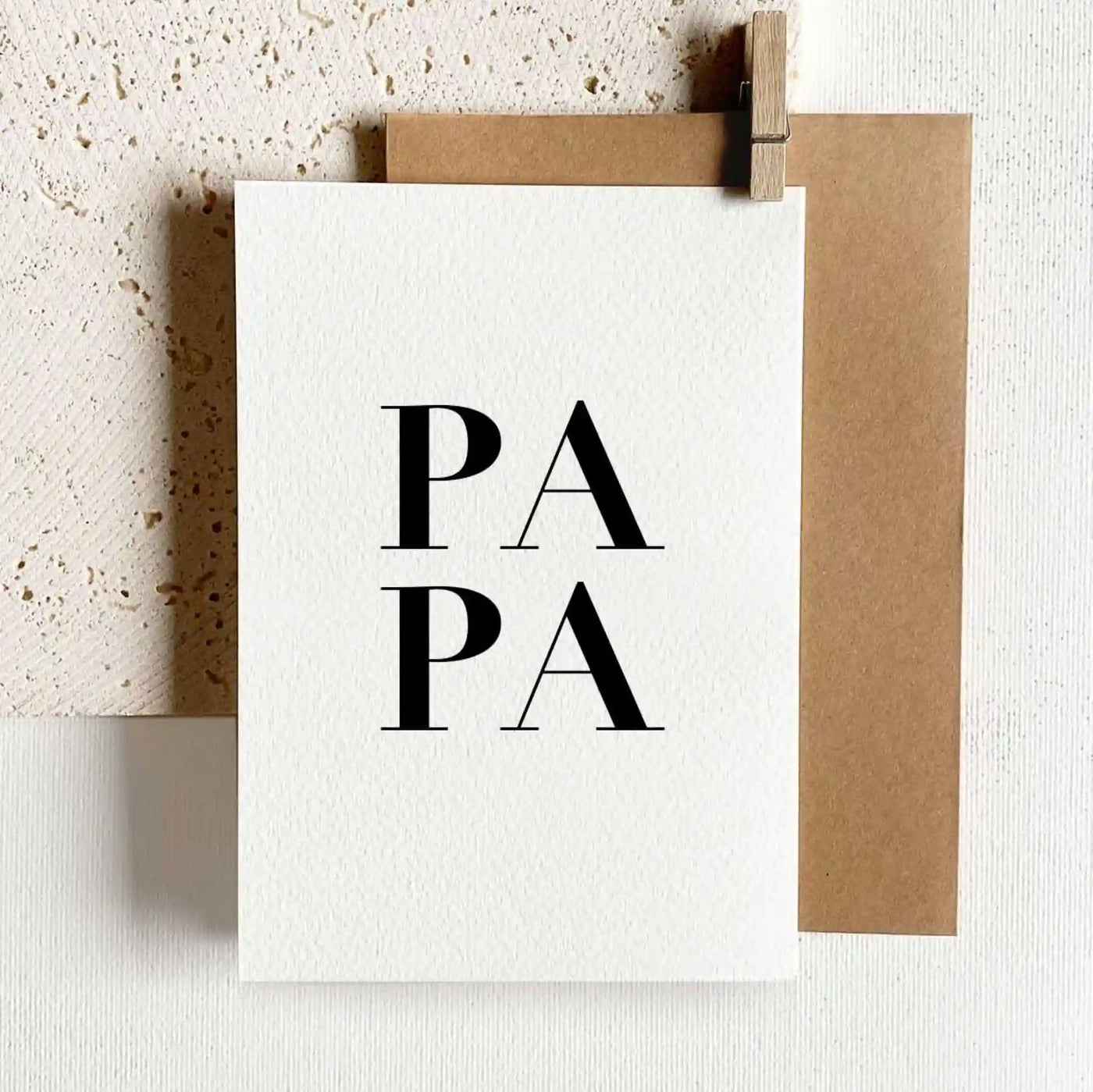 Grusskarte Aquarellpapier - PAPA