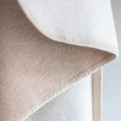 van Buren Babydecke aus Alpakawolle 100x75 beige