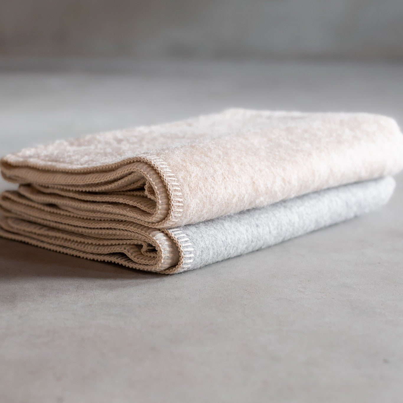 Van Buren Babydecke aus Alpakawolle 100x75 grau