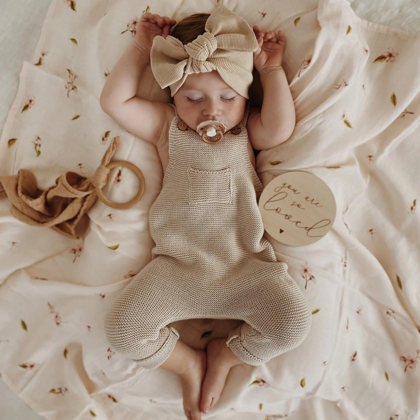 Cosy Roots Organic Knit Dungarees Latzhose