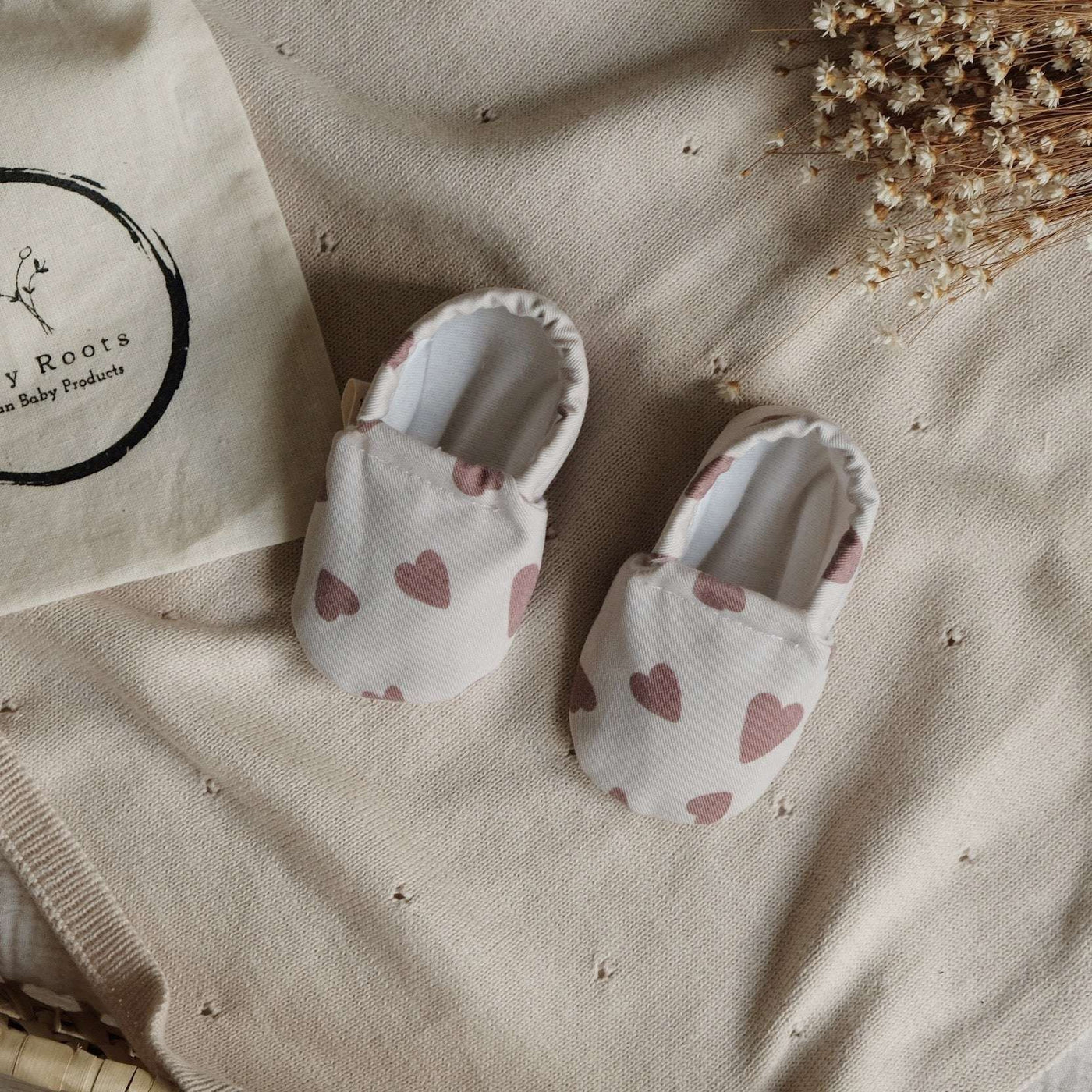 Cosy Roots Vegan Shoes Tiny Hearts gefüttert