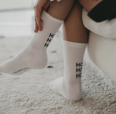 Eulenschnitt Socken HoHoHo