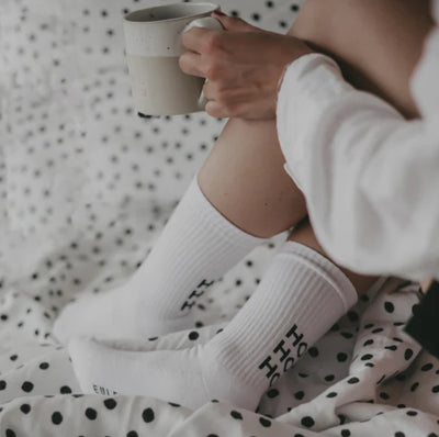 Eulenschnitt Socken HoHoHo