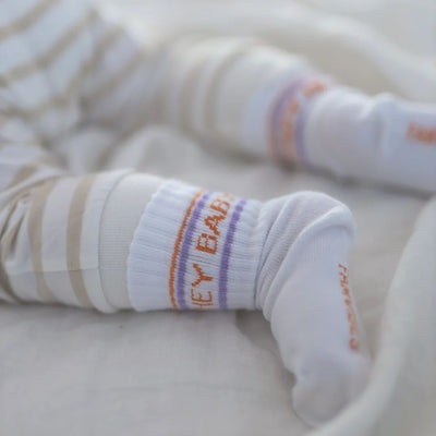 Famvibes Babysocken Hey Baby lavendel